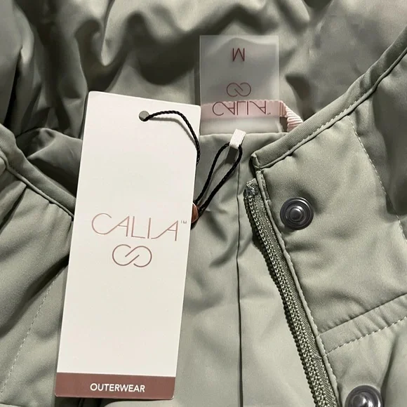 Calia quilted jacket (sage green) fully lined Medium NWT